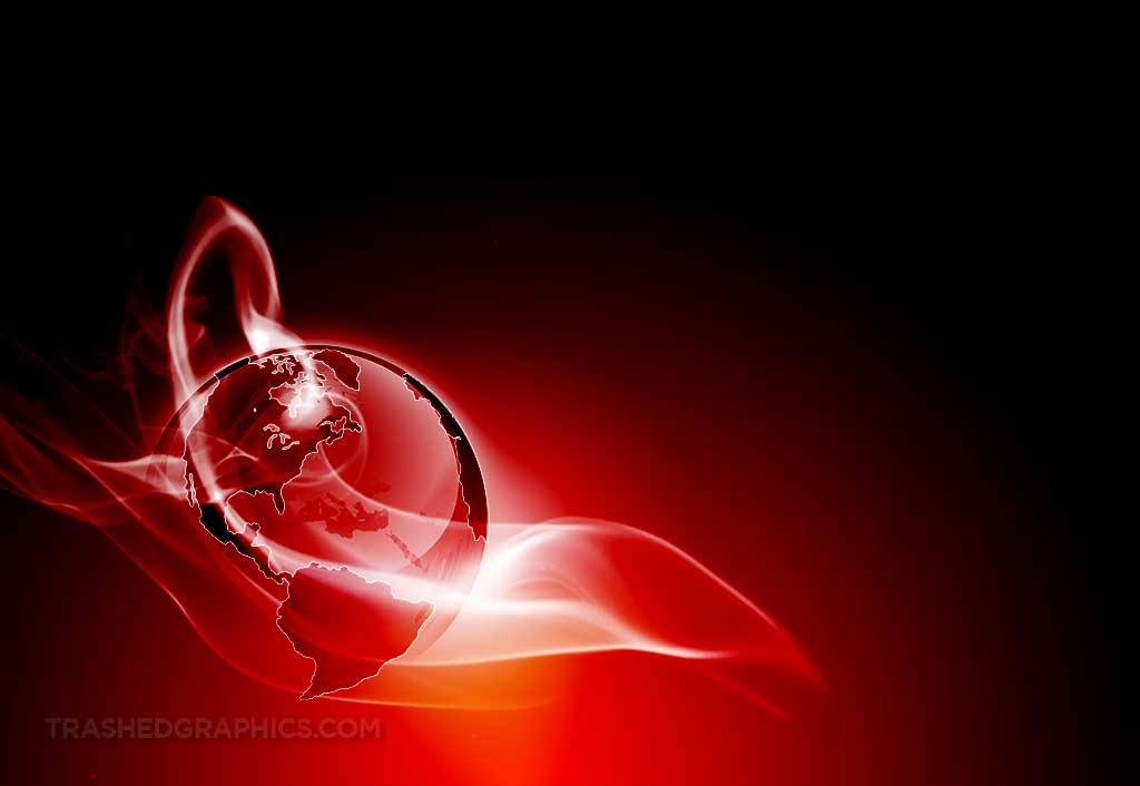Red Smokey Globe Background