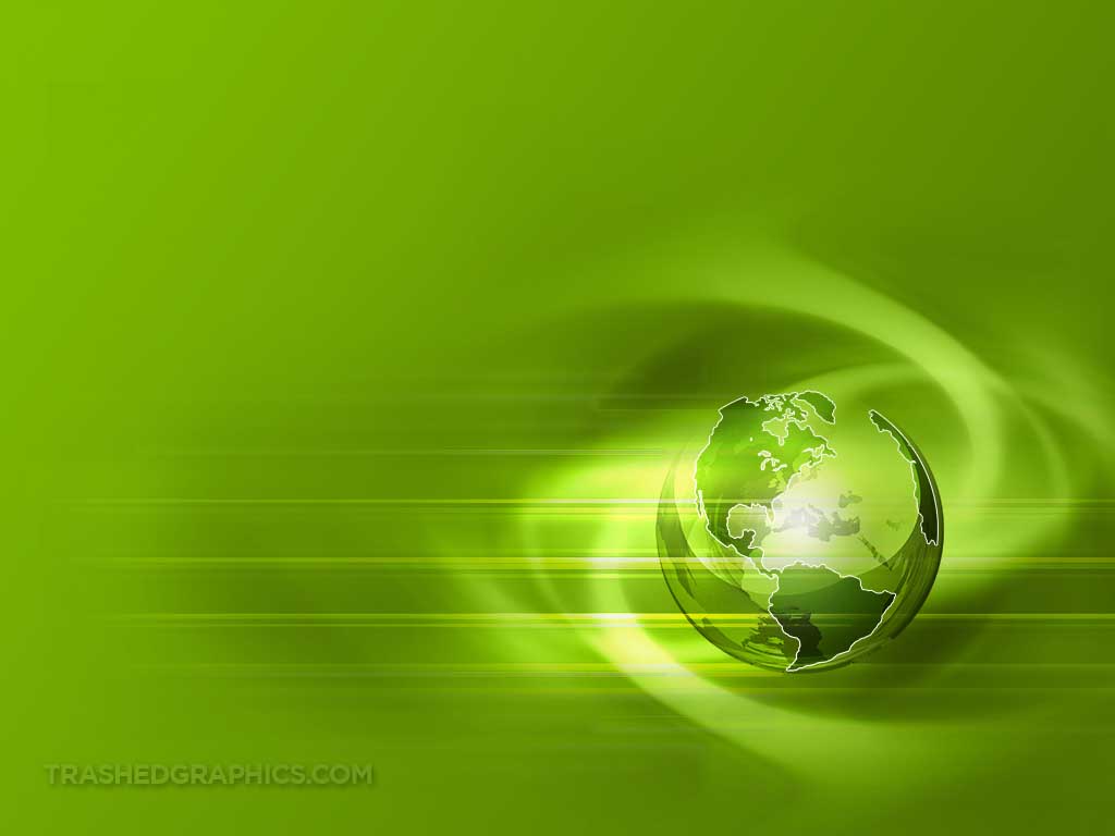 Green Swirl Background With Horizontal Lines