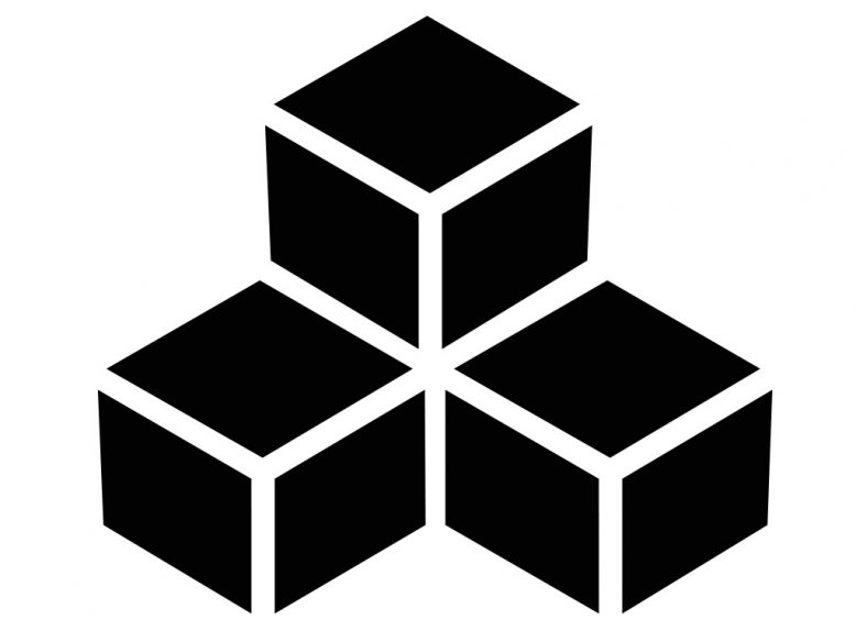 stacked cube vector