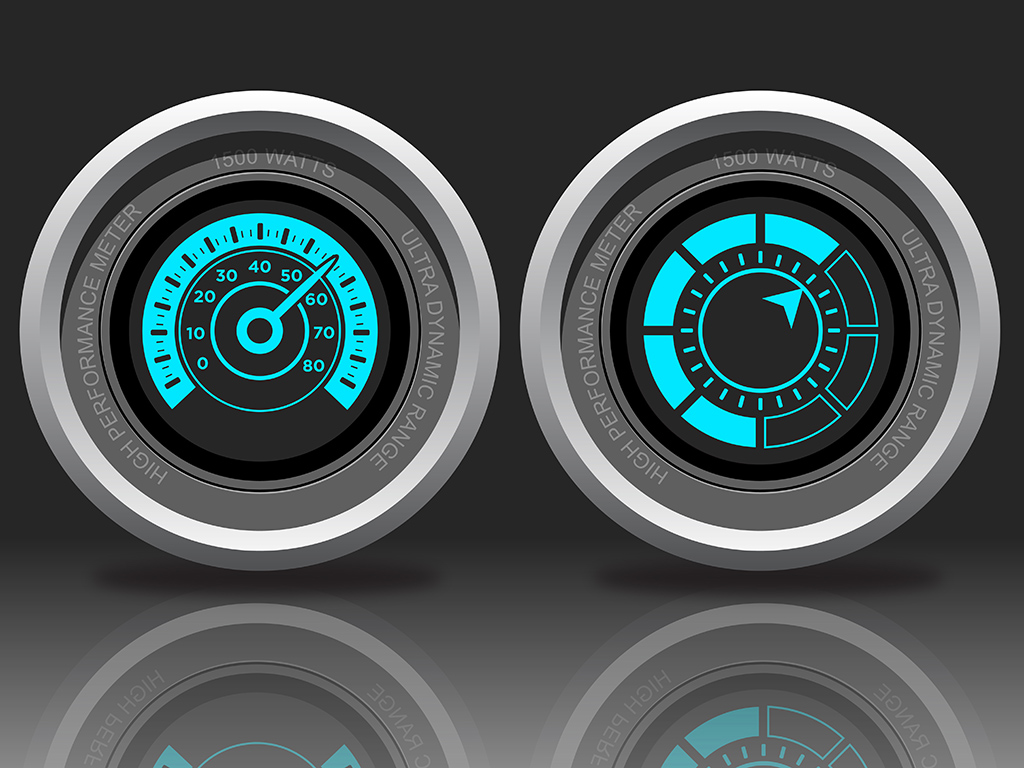 two generic meter gauges