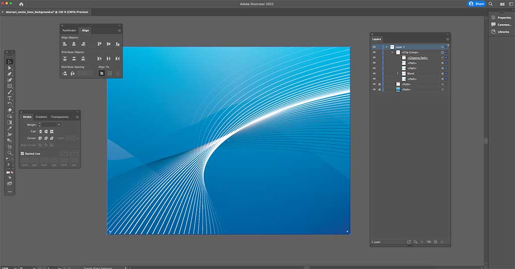 abstract vector lines background preview
