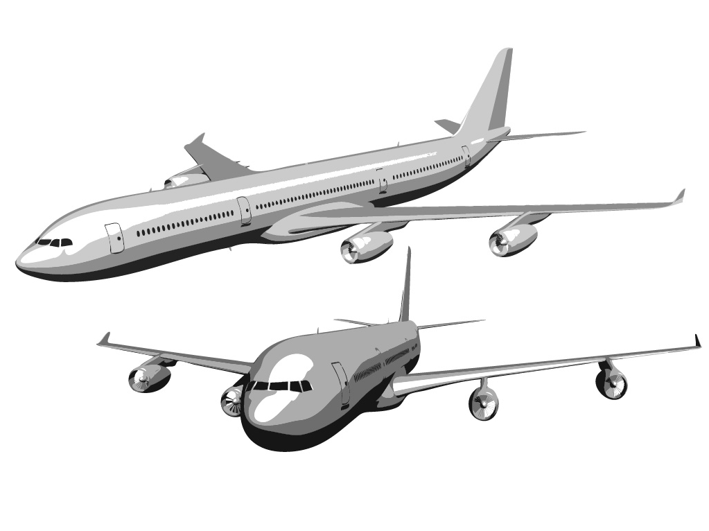 Airbus A340 vector