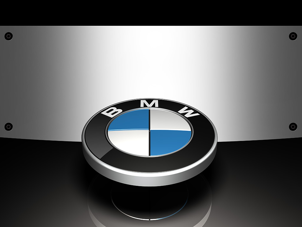 fully editable BMW logo rendering template