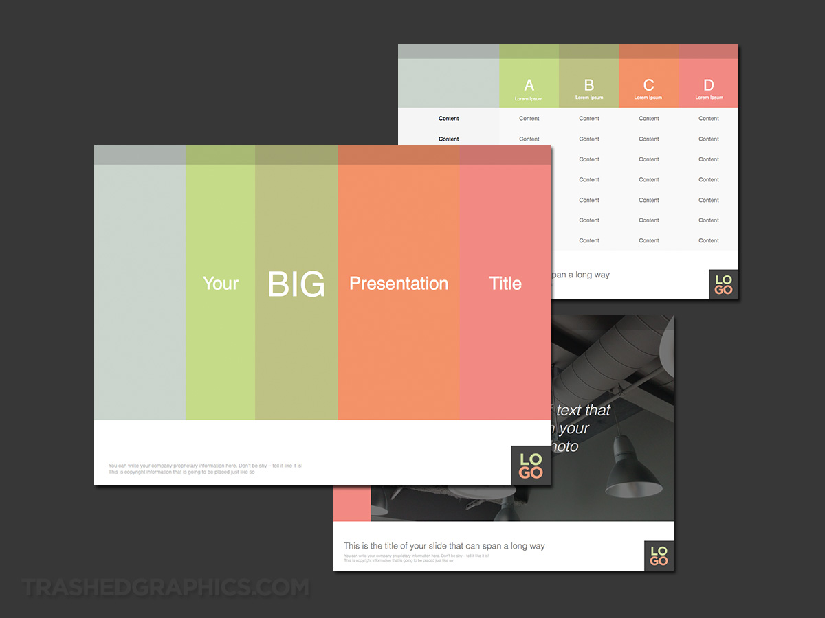 light colored full screen PowerPoint template