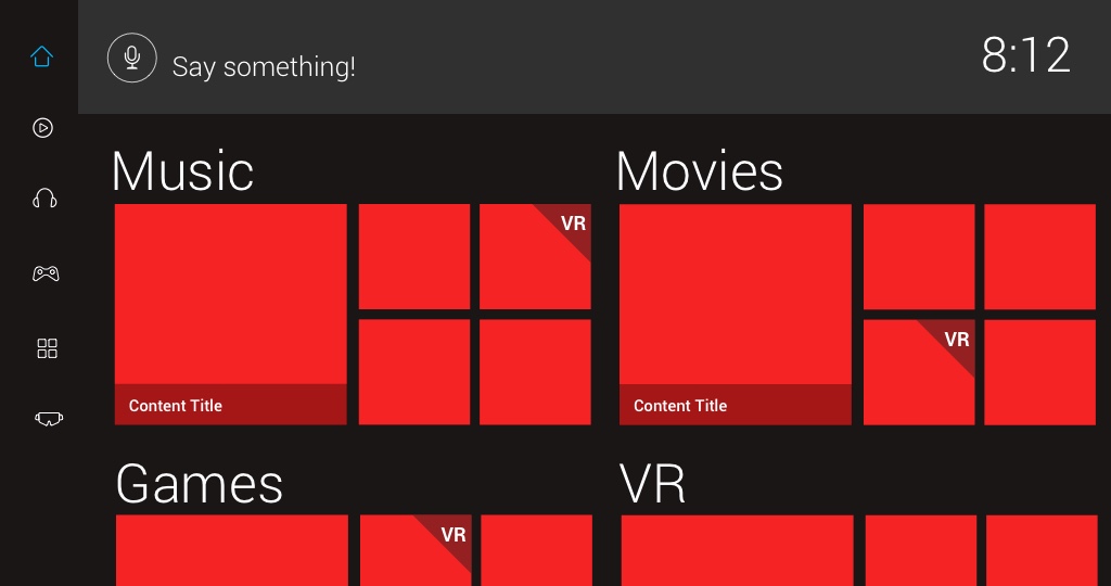 tv ui main menu wireframe