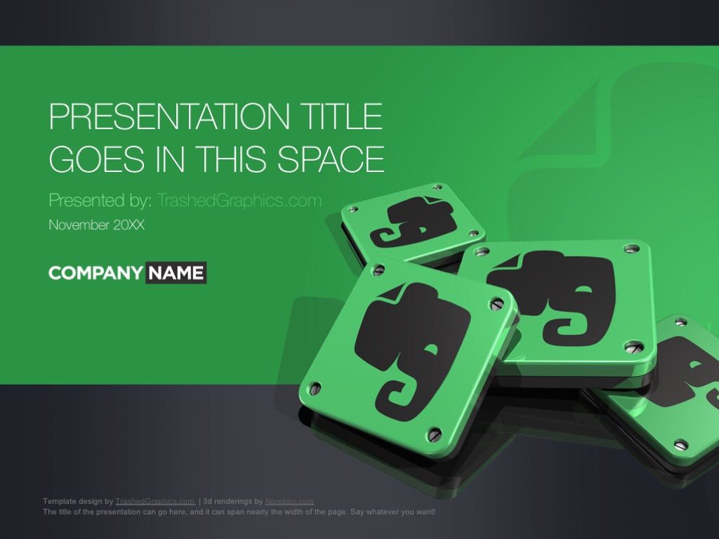 Evernote PowerPoint template