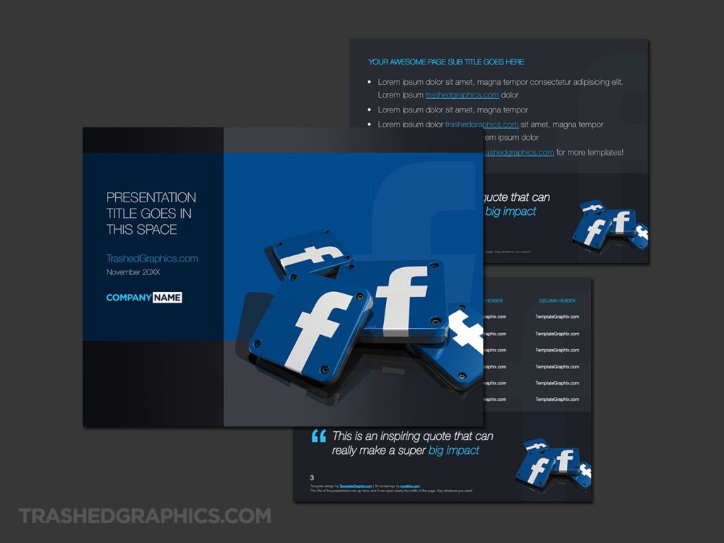 facebook ppt presentation free download