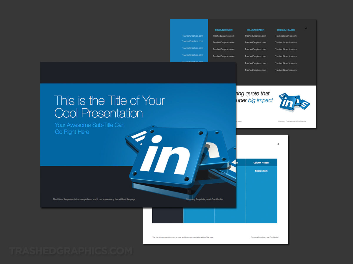 powerpoint slide size for linkedin