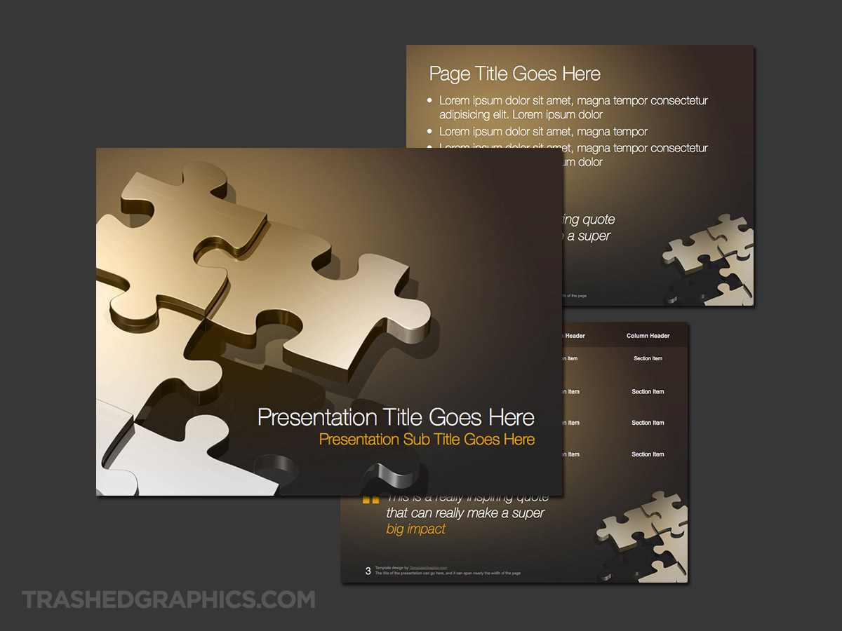 Puzzle Pieces PowerPoint Template
