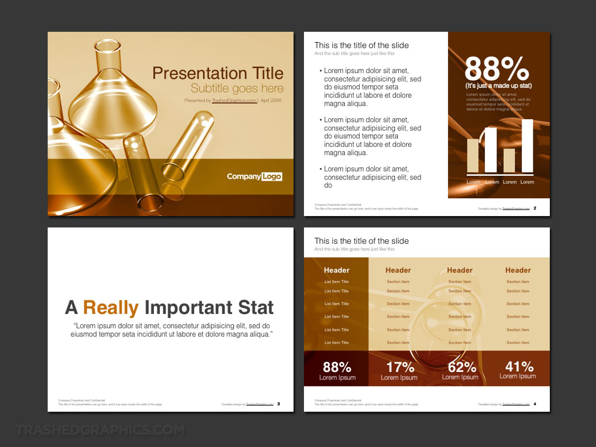 templates presentation science