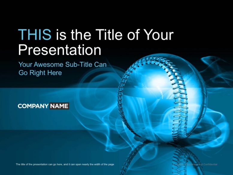 baseball_powerpoint template cover