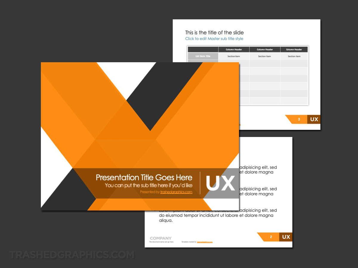 Bold user experience PowerPoint template