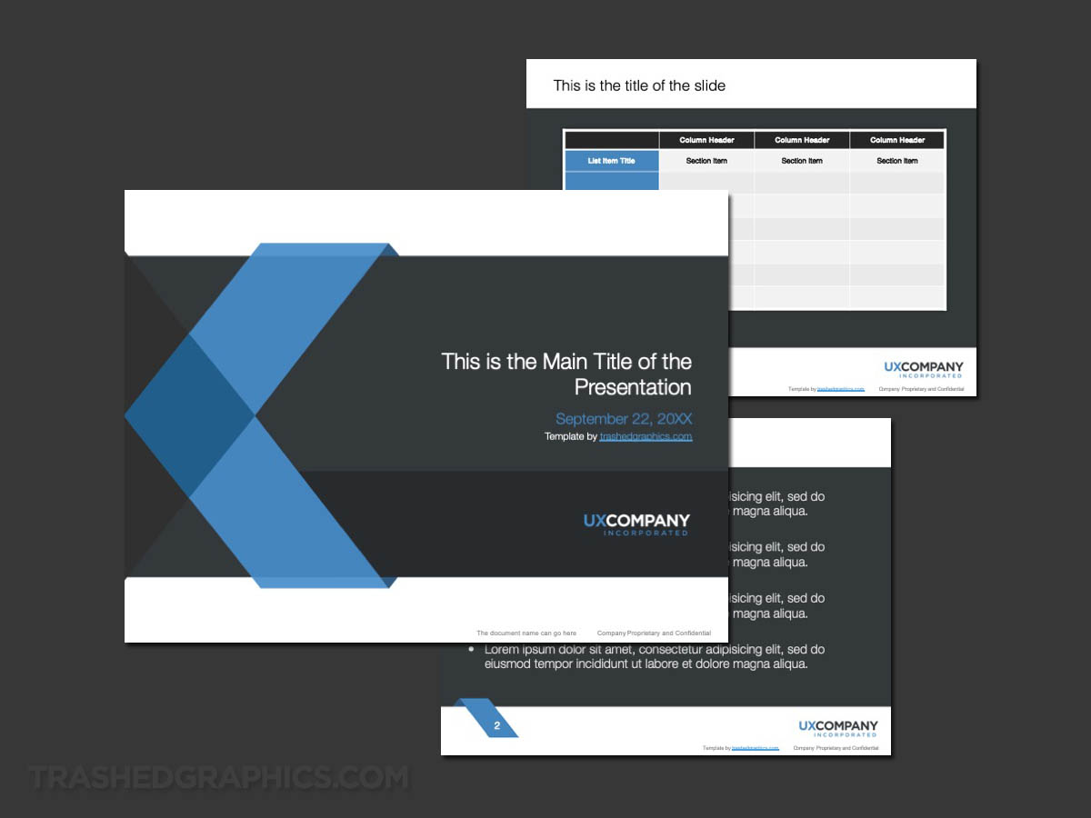 ux design presentation template