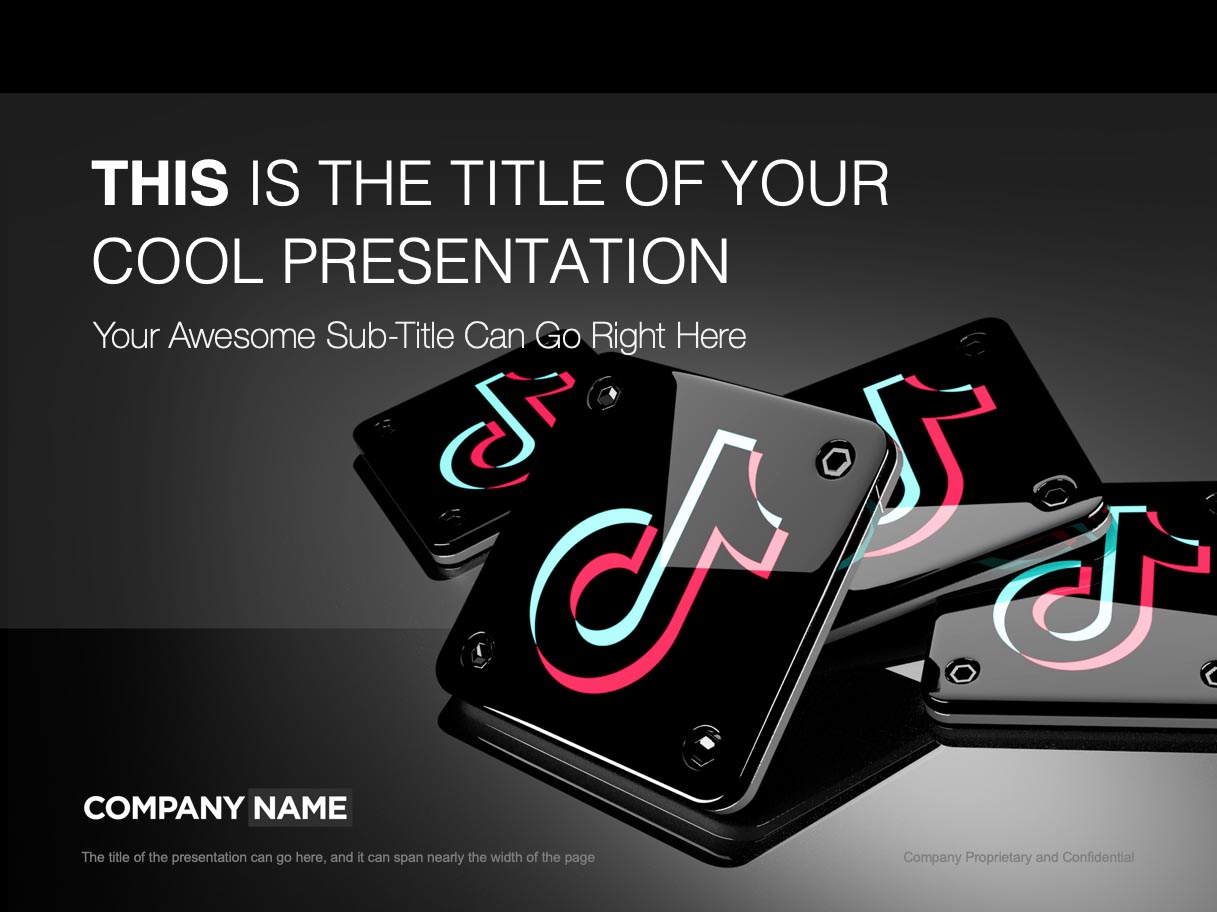Fully Customizable TikTok PowerPoint Template With Charts And Graphs 